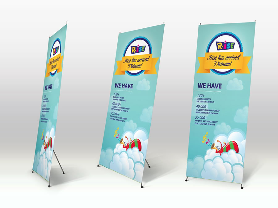 Thi c&ocirc;ng Standee quảng c&aacute;o Vinh Nghệ An