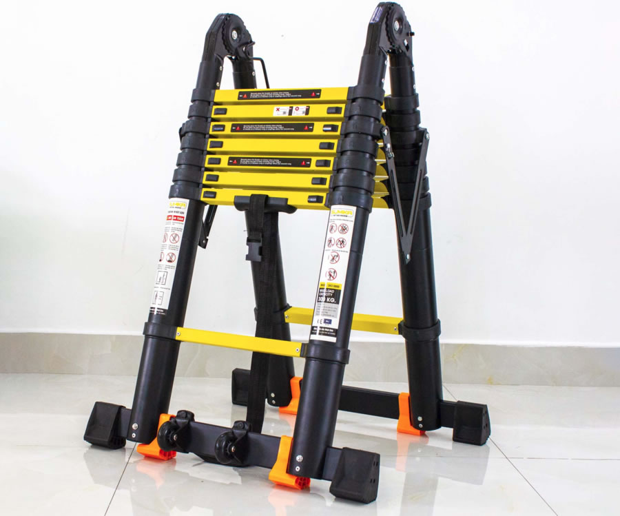 Thang Nhôm inox rút đơn đôi chữ A Vinh Nghệ An